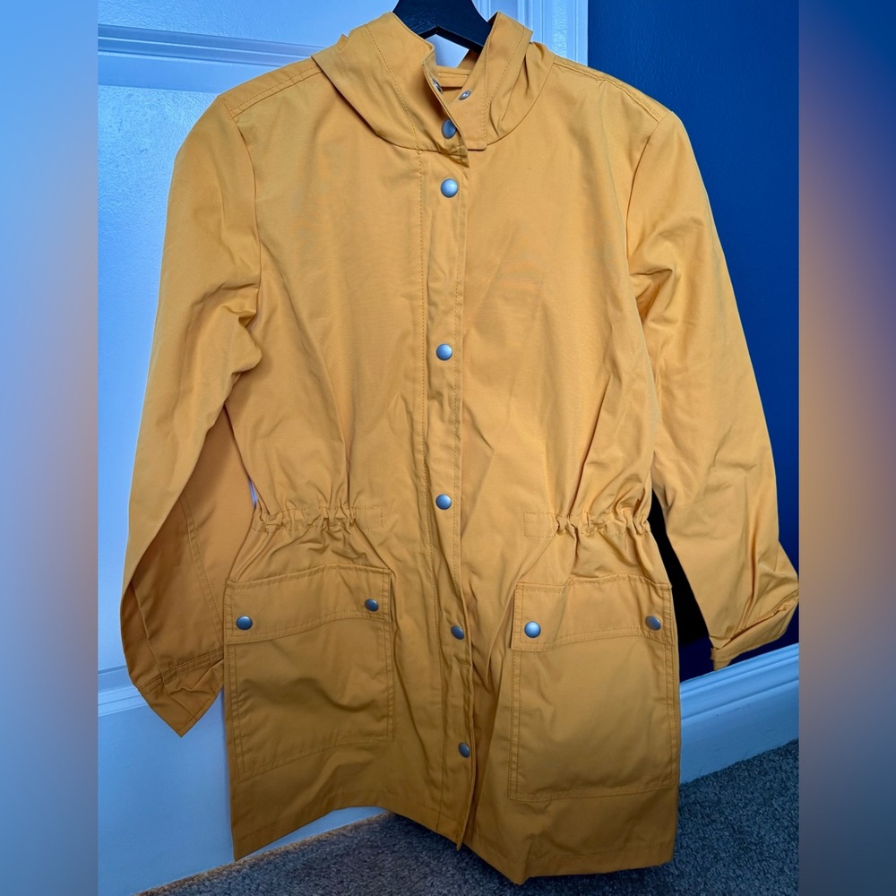 J. Crew Women’s Mid-Length Yellow Rain Jacket